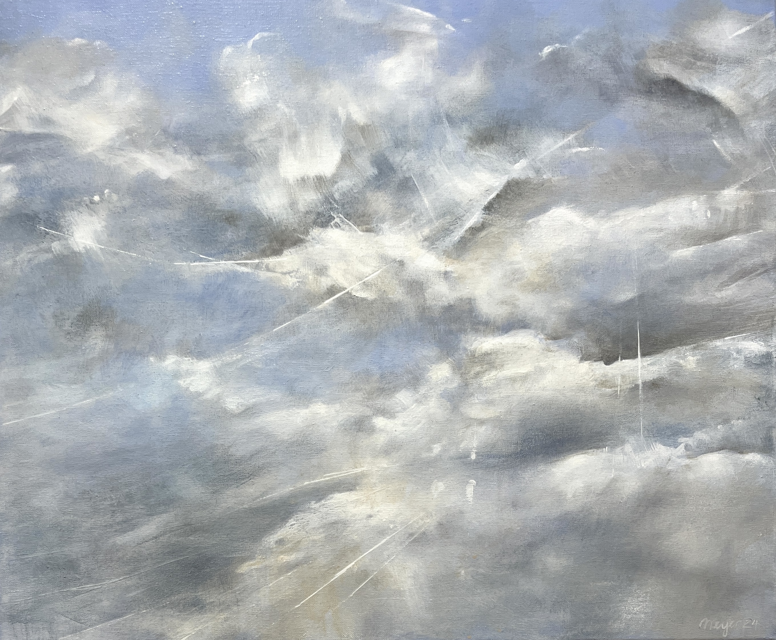 Septemberhimmel, Acryl auf LeinwandAteliergalerie Weyer Wismar © Anja Weyer