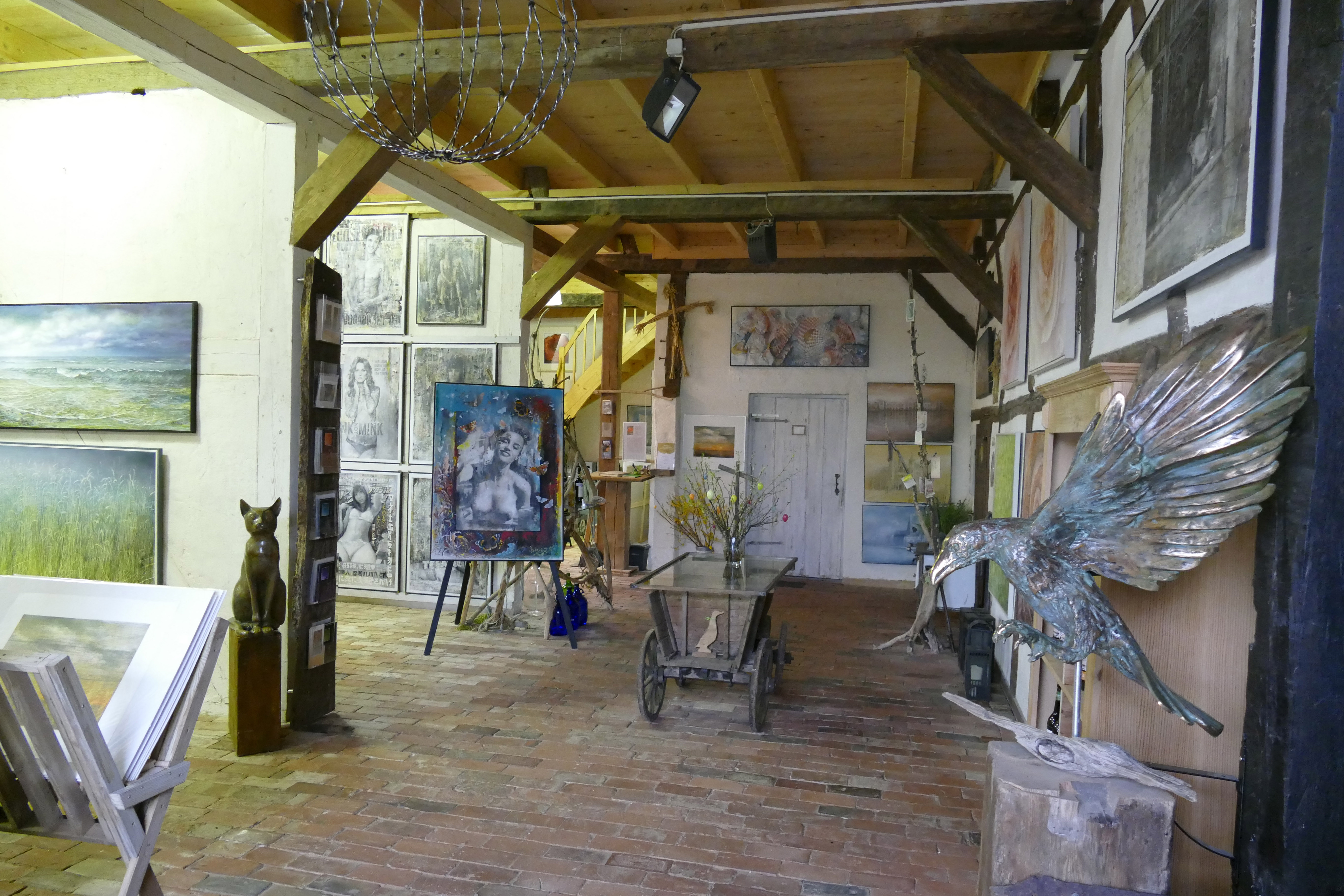 2 Haus Hoppe Innenansicht Das 300 Jahre alte Bauernhaus verbindet Geschichte-Kunst und Gastfreundschaft © Olaf Hoppe